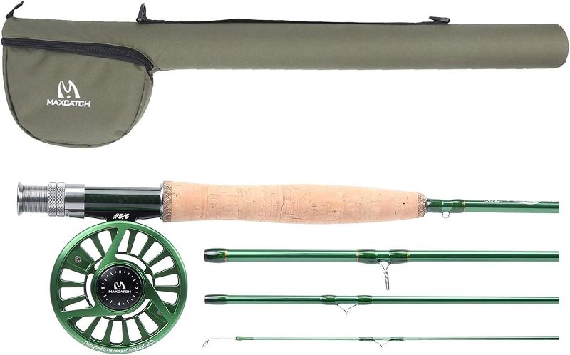 Photo 1 of Maxcatch Premier Fly Fishing Rod with Avid Fly Reel and Rod Case: 3/4, 5/6, 7/8-weight Rod and Reel Combo