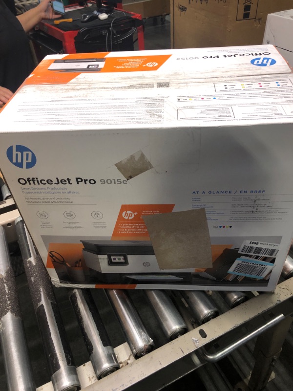 Photo 1 of HP OfficeJet Pro 9015e Wireless Color All-in-One Printer with bonus 6 months Instant ink with HP+ (1G5L3A),Gray