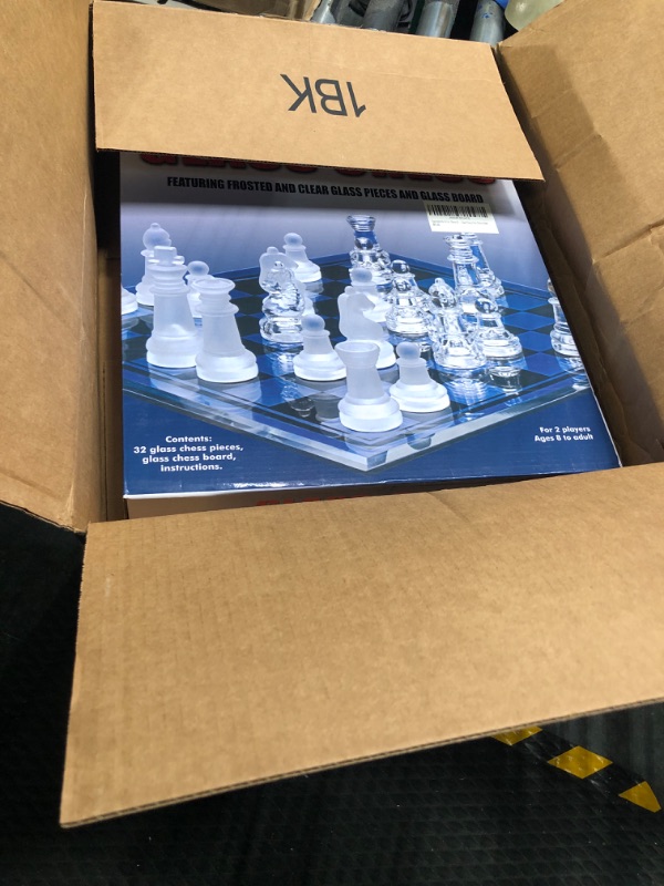 Photo 1 of Upgraded Acrylic Chess Board Anti-Broken Elegant Glass Chess Pieces Chess Game Chess Set Chess Game