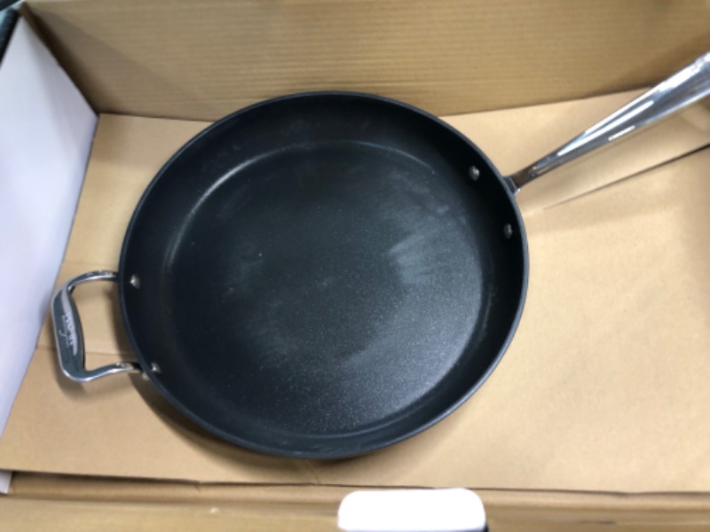 Photo 1 of All-Clad E1002S63 HA1 Hard Anodized Nonstick Fry Pan Cookware Set, 10 Inch and 12 Inch Fry Pan, 2 Piece, Grey 10-Inch and 12-Inch