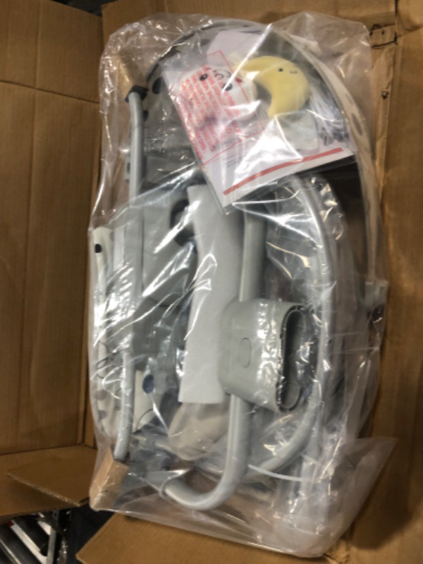 Photo 1 of kmaier Electric Baby Swing for Infants, Baby Rocker for Infants with 3 Speeds, 8 Lullabies, AC Adapter & Battery Operated, Indoor & Outdoor Use, Remote Control