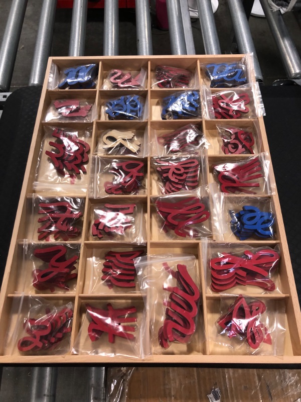 Photo 1 of Elite Montessori Small D'Nealian Moveable Alphabet