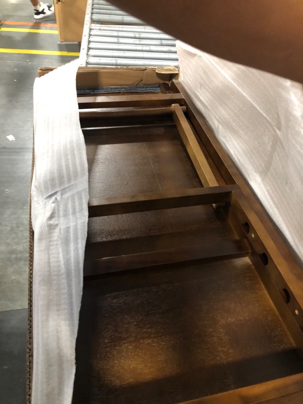 Photo 1 of PATHOSIO PETS Dog Ramp for Bed Small Dog to Large Dog - Portable Ramp for Dogs, Folding Dog Ramp for All Breeds - Adjustable Dog Ramp for Couch or Car, Wooden Dog Ramps for Sofa (Natural Wood-Steps)