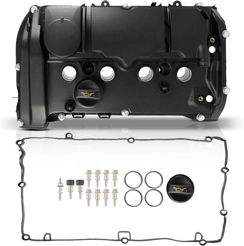 Photo 1 of A-Premium Engine Valve Cover, with Valve Cover Gasket & Oil Filler Cap, Compatible with Mini Cooper 2007-2015, Cooper Paceman 2013-2016, Cooper Countryman 2011-2016, L4 1.6L Non-Turbo, 11127646554