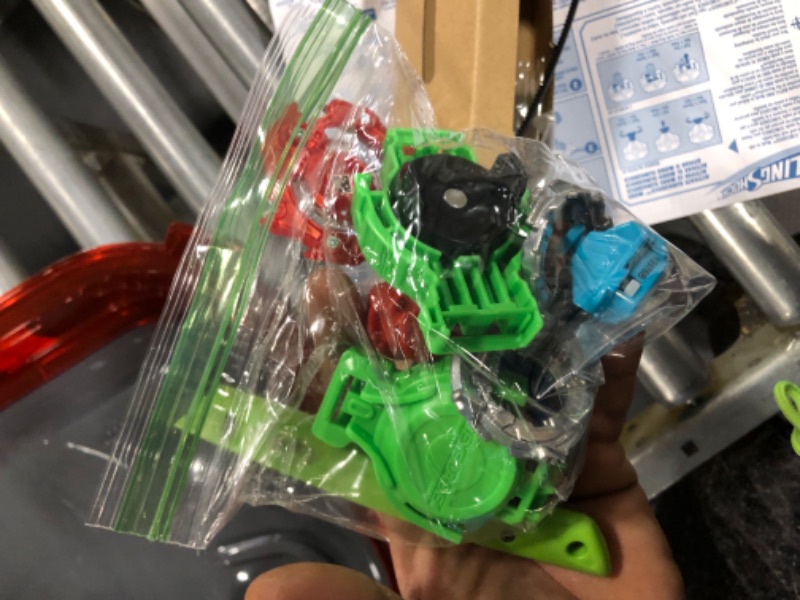 Photo 3 of BEYBLADE Burst Turbo Slingshock Rail Rush Battle Set -- Complete Set Burst Beystadium, Battling Tops, and Launchers (Amazon Exclusive)