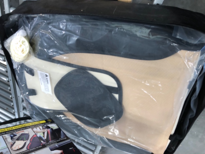 Photo 2 of Aierxuan 5 Car Seat Covers Full Set Waterproof Leather Cushions Universal Fit for Kia Soul Sorento Hyundai Elantra Civic Jeep Wrangler Santa Fe Tucson Ford Edge Lexus (Full Set, Black) Full set/Black