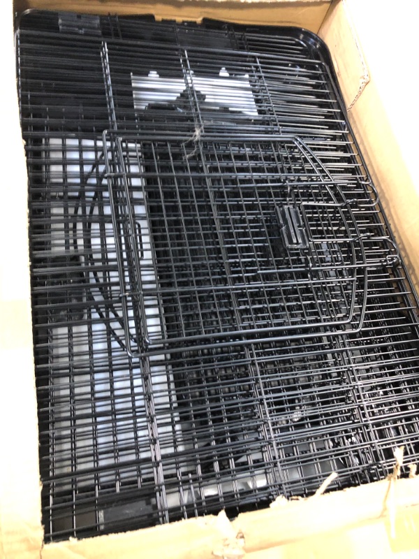 Photo 1 of 3 Levels Chinchilla Ferret Hamster Pet Crate with Caster Tray and Urine Guard (Black)