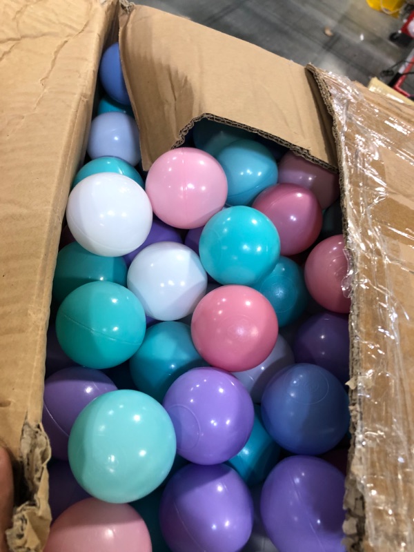 Photo 4 of Lovgrils Kids Ball Pit Balls APPROX 500 Count, Soft Mini Pink Balls for Baby Ball Pit 500, BPA Free Crush Proof Water Pool Pit Balls for Toddler and Ball Pits and Got Pools, Play Balls for Ball Pit 2.2" 500 PACK B*Purple Color-Balls