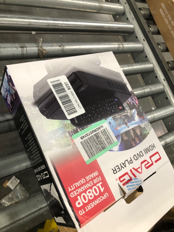 Photo 1 of Craig CVD401A Compact HDMI DVD Player with Remote in Black | Compatible with DVD-R/DVD-RW/JPEG/CD-R/CD-R/CD | Progressive Scan | Up-Convert to 1080p |