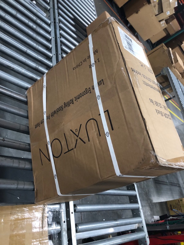 Photo 1 of Luxton Ergonomic Rolling Stool -Double Padding and Memory Foam Adjustable Medical Spa Stool, Desk Stool Chair with Swivel Rolling Chair, Black with Wheels, Easy Set up