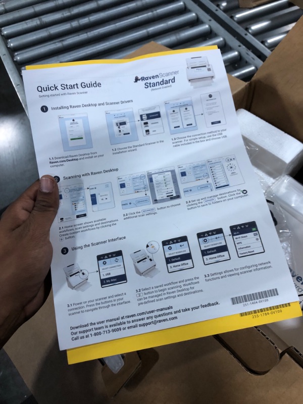 Photo 2 of Raven Select Document Scanner for Windows PC and Mac Computer, Color, Two Sided Duplex, Auto Document Feeder (ADF), Scan to Cloud, Home or Office Desktop, USB