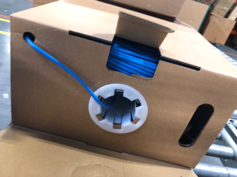 Photo 1 of CAT6 Plenum (CMP) Cable 1000FT | Network Analyzer Test Passed | 23AWG 4Pair, Solid 550MHz Network Cable 10Gigabit UTP, Available in Blue, White, Green, Gray, Black, Red & Yellow Color (Blue)