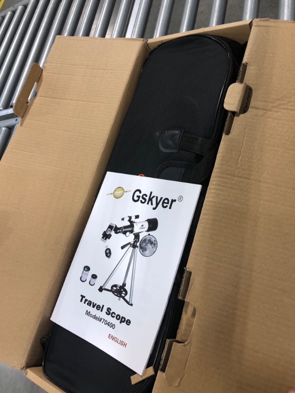 Photo 2 of Gskyer Telescope, 70mm Aperture 400mm AZ Mount Astronomical Refracting Telescope for Kids Beginners - Travel Telescope with Carry Bag, Phone Adapter and Wireless Remote