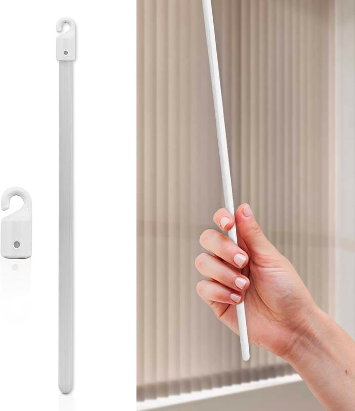 Photo 1 of Amazing Drapery Hardware Premium White PVC Blind Wand, 36-inches, 1 Pack - Effortless Installation - Ideal for Wand-Controlled Vertical Blinds - Seamlessly...
