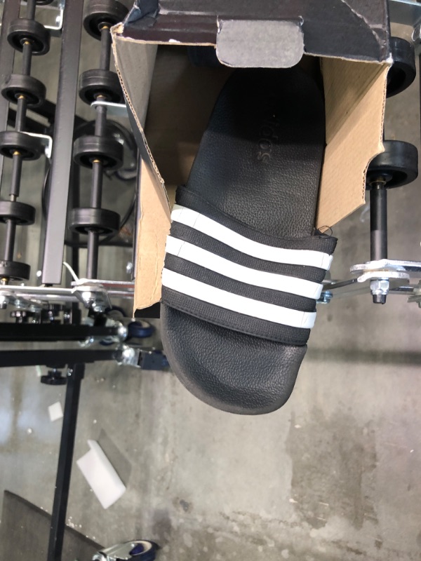 Photo 3 of adidas Unisex-Adult Shower Slide Sandal 7 Black/White/Core Black