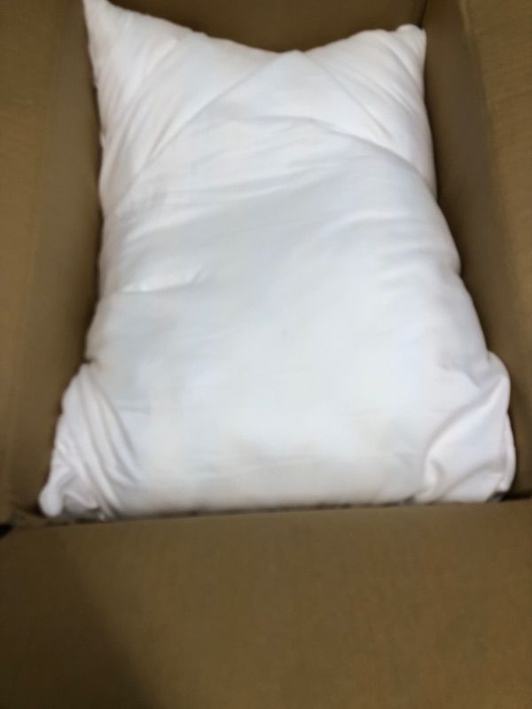 Photo 3 of Amazon Basics Down-Alternative Pillows, Soft Density for Stomach and Back Sleepers - Standard , White Standard  Soft Pillow 