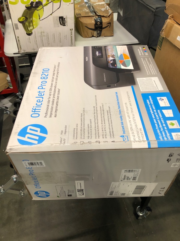 Photo 2 of HP OfficeJet Pro 8210 Wireless Color Printer (D9L64A) with and Instant Ink $5 Prepaid Code Printer + Instant Ink