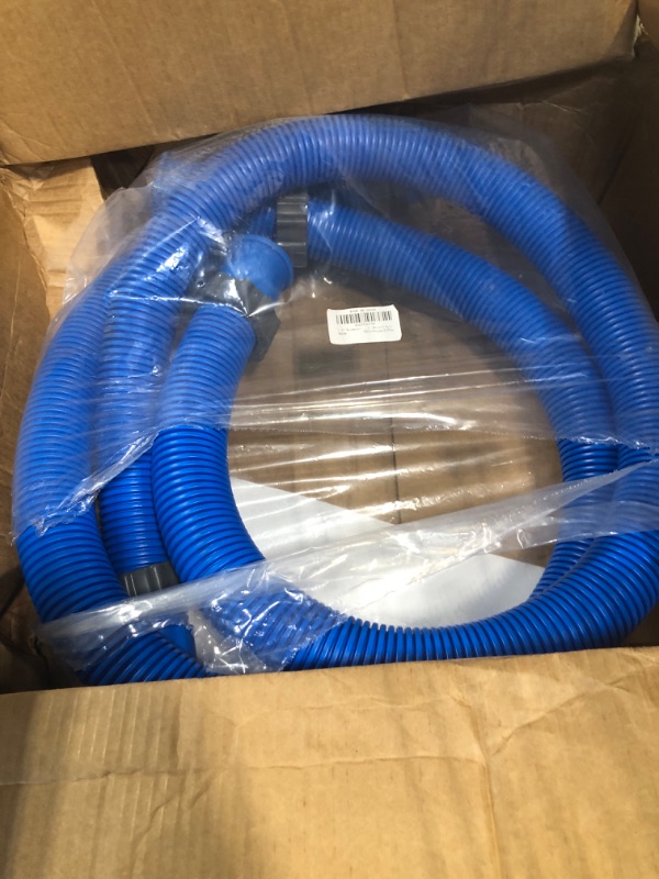 Photo 2 of 1.5" Diameter 29060E Pool Pump Replacement Hose for Intex Filter Pumps Sand Pump & Saltwater Systems, 59" Long Pool Hoses for Above Ground Pools (Blue-2 Pcs)