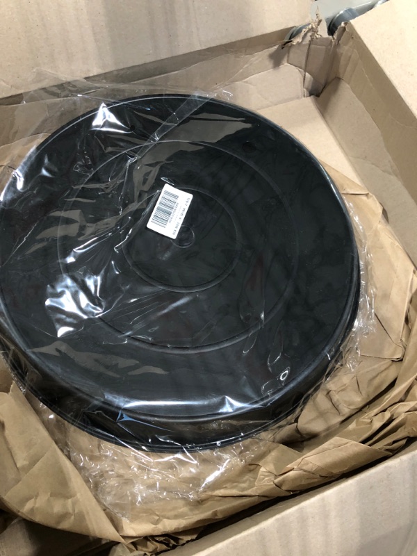 Photo 2 of 16 Inch Large Plant Saucers for Potted Plants & Felt Mat for Floor Protection - Plastic Plant Trays for Indoors No Holes - Extra-Deep Drip Trays for Potted Plants 