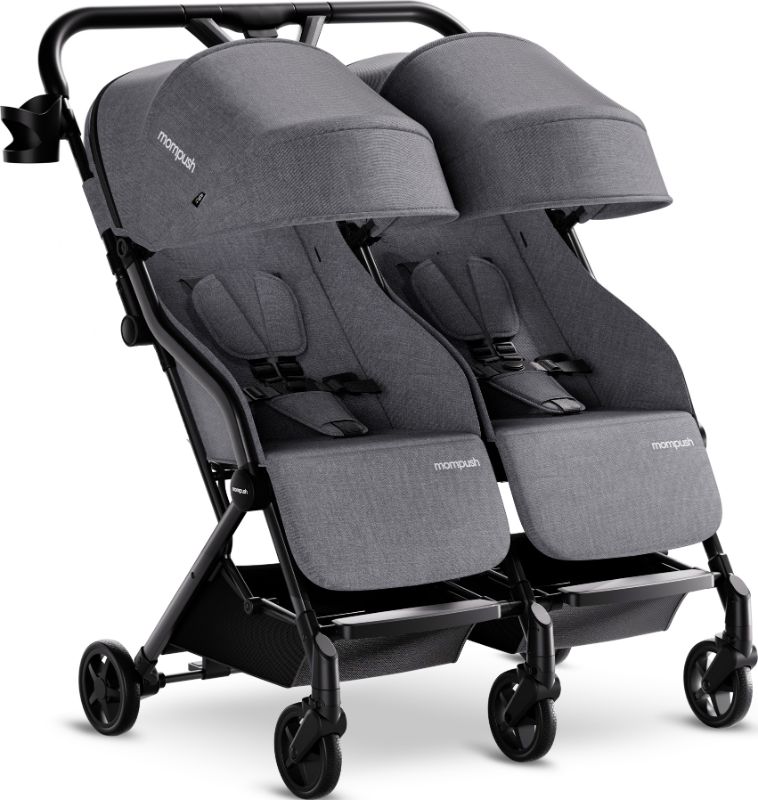 Photo 1 of Mompush Lithe Double Stroller with Two Large Individual Side by Side Recline Seat