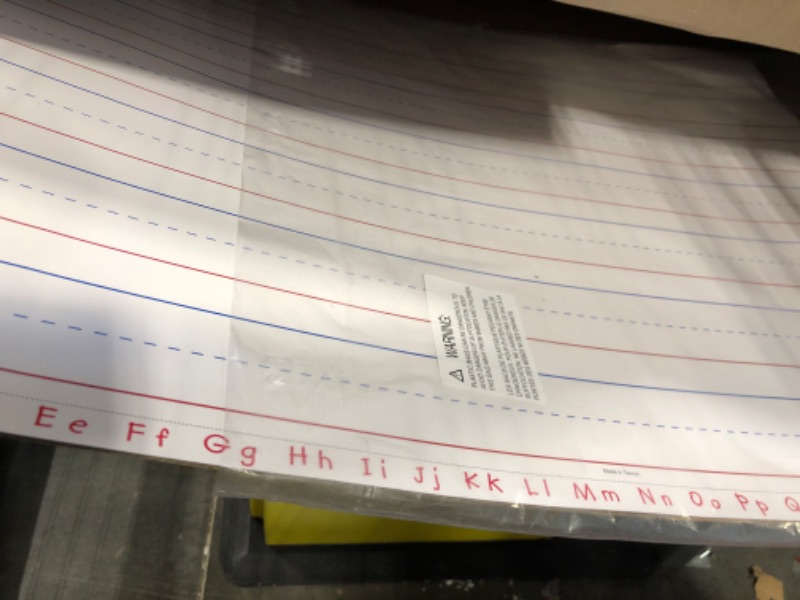 Photo 1 of Learning Resources Magnetic Handwriting Paper, Classroom Supplies, Dry Erase Writing Board