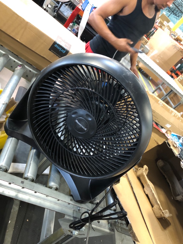 Photo 2 of 12 in. 3 Speed Whole Room Circulator Floor Fan