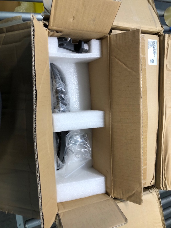 Photo 3 of CINOTON 150W UFO LED High Bay Lights with US Plug, 22500LM[600W HID/HPS Equiv.] IP65 Waterproof Commercial Bay Lighting for Warehouse Factory Garage 100-277V Universal ETL Listed 5000K-Daylight 2 Pack