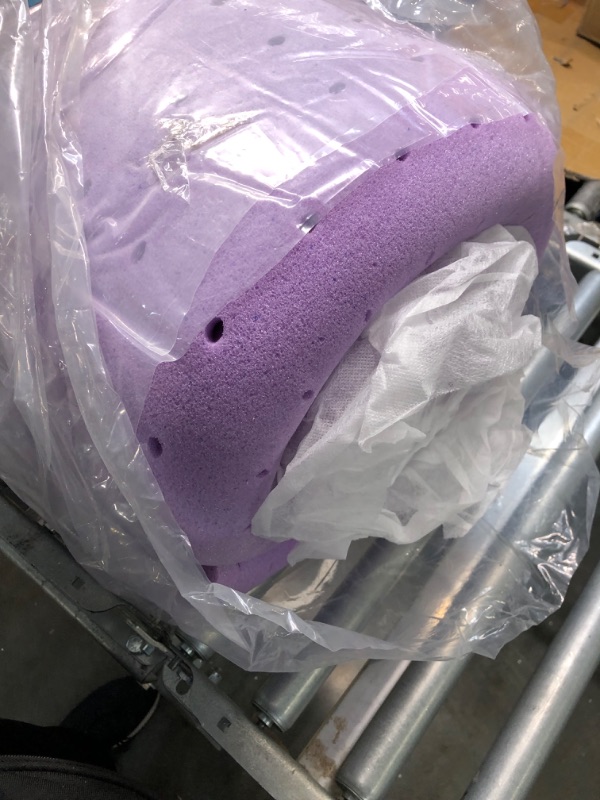 Photo 2 of 3 Inch Gel Memory Foam Mattress Topper Ventilated Soft Mattress Pad, Bed Topper, CertiPUR-US Certified, Queen Size, Purple
