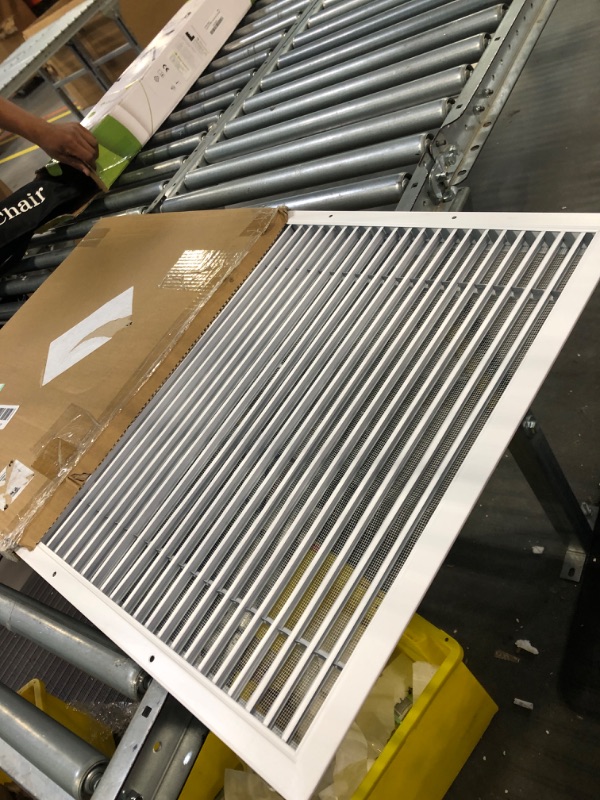 Photo 1 of 18.5"w X 18.5"h Return Air Vent Cover, Hon&Guan Aluminum Alloy Shed Vents for Interior Doors, Cold Air Return Vent Cover [Outer Dimensions: 20”x 20”h]. 20" x 20" Aluminum Alloy