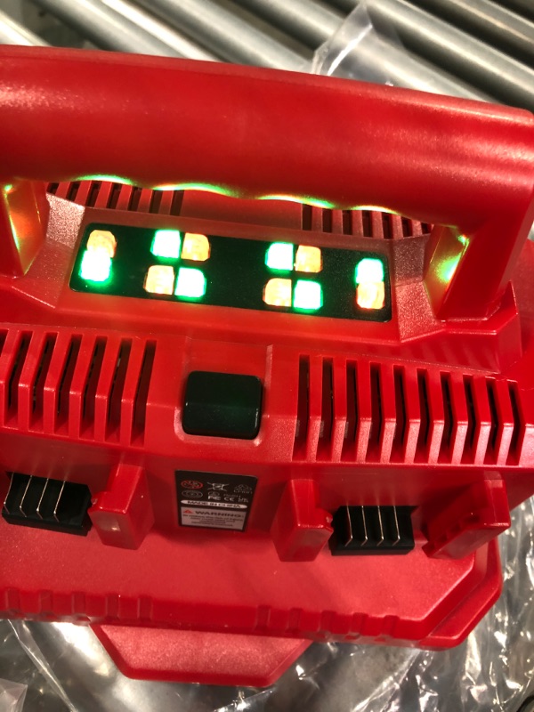 Photo 1 of CaliHutt ?with Wall-Hole? Replace 6 Port Chrager for 48-59-1806 Mil 18V Six Port Lithium-Ion Charger Fast Charge with Power Choose Button,6 LED Indicators