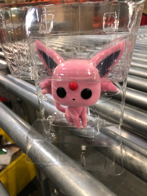 Photo 2 of Funko Pop! Games: Pokemon - Espeon Flocked, Amazon Exclusive