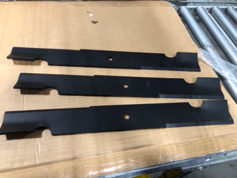 Photo 3 of 115-9649-03 Lawn Mower Blade Set Replace 115-9649 105-7718-03 133-2127 60" Timecutter Mower Blades Mower Blades, Compatible with Toro 60" Timecutter 6000 MX6050 ZX6020 ZX6030 ZX6050 MX6000 MX6080