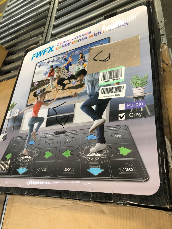 Photo 1 of FWFX Electronic Dance Mats - Exercise Fitness Dance Pad Game for TV, Double Dancing Game for Kids and Adults, Wireless Musical Dancing Mat, Xmas Gifts for 6 7 8 9 10 11 12 Year Old Girls Purple Double Dance Mat