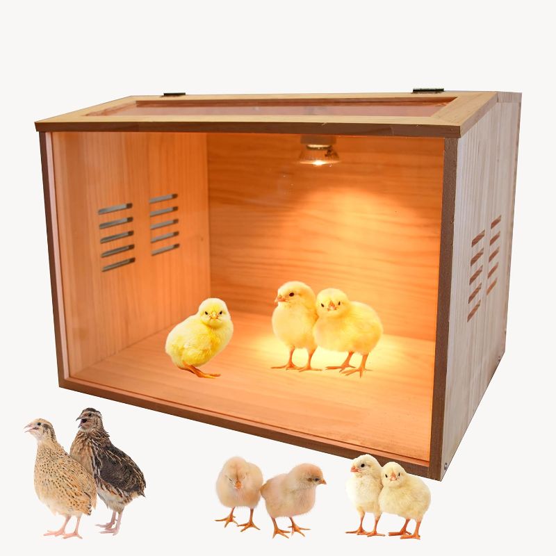 Photo 1 of  Brooder Box for Chicks,5-12 Chicken Brooder Heater, Chicken Brooders for Baby Chicks with Heaters Poultry Heater for Chicks Ducks Quail Birds