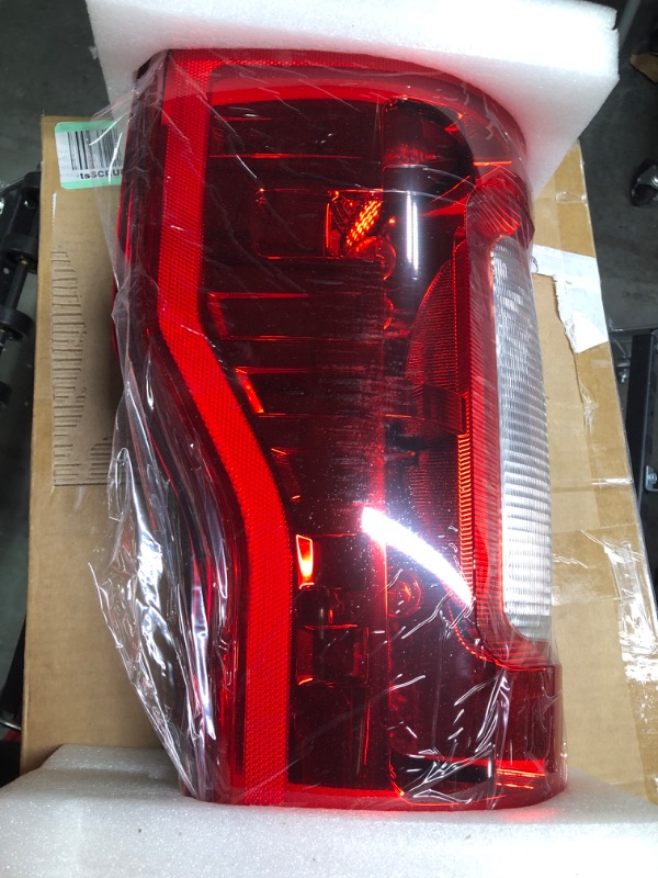 Photo 2 of Tail Light Rear Lamp Compatible With 2017-2019 Ford F250 F350 Super Duty without Blind Spot/LED Left Driver Side Taillight Brake Signal Assembly with Bulb