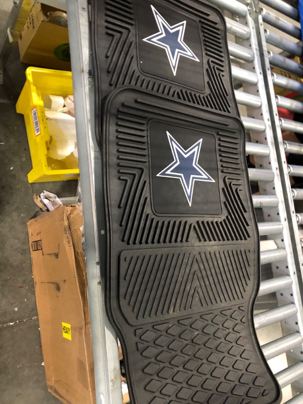 Photo 3 of FANMATS - 8274 NFL Dallas Cowboys Vinyl Heavy Duty Car Mat,Set of two, 18"x27" Front