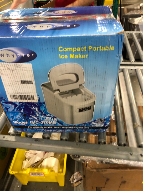 Photo 2 of 27 lb. Compact Portable Ice Maker in Silver