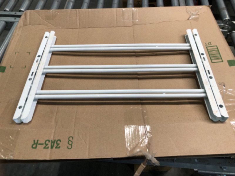 Photo 1 of Knape & Vogt 1133 Child Safety Guard, 3-Bar: Width 24" to 42" - Max Height: 14", White