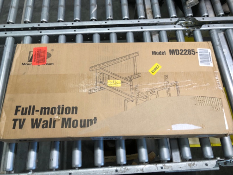 Photo 2 of Mounting Dream Long Arm TV Wall Mount for 37-75 Inch TV, Corner TV Wall Mount with 32” Long Extension, Full Motion TV Mount Swivel & Tilt, Fits Max VESA 600x400mm,100 lbs, 16”,18”,24” Studs MD2285-LA