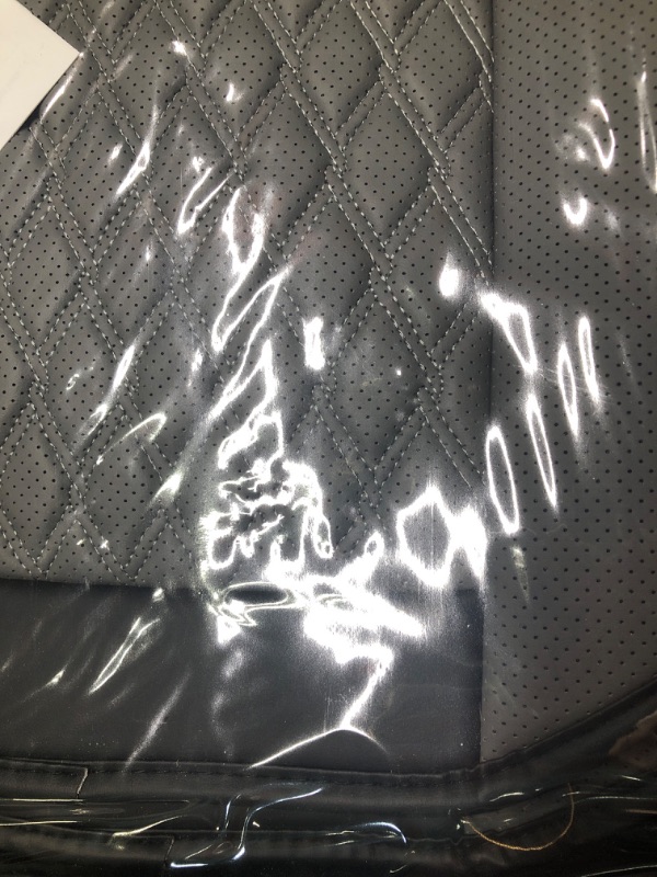 Photo 1 of Coverado Front Seat Covers, Waterproof Leatheratte Car Seat Protector 2 Pieces, Protective Seat Cushions Universal Fit Most Vehicles, Sedans, SUVs, Trucks and Vans, Pleated Patern 01