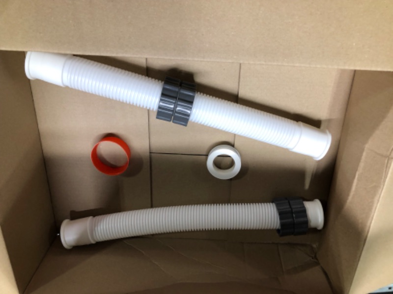 Photo 1 of 2Pcs 1.5’’ Diameter Pool Hose with 2 Type B Hose Adapters, 20inch Pool Pump Replacement Hose for Above Ground Pools, Flexible Water Pool Hose Set for Filter Pump and Saltwater Systems 20inch Long