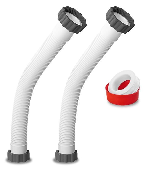 Photo 1 of 2Pcs 1.5’’ Diameter Pool Hose with 2 Type B Hose Adapters, 20inch Pool Pump Replacement Hose for Above Ground Pools, Flexible Water Pool Hose Set for Filter Pump and Saltwater Systems 20inch Long