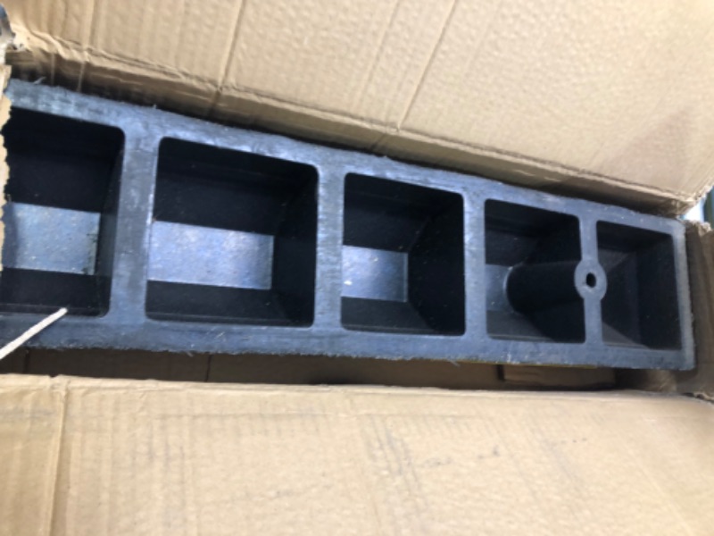 Photo 1 of Outspurge 72.5" Rubber Parking Bumper 4500lbs Heavy Duty Parking Curb for Garage Parking Block Car Stopper with 8 High Reflective Yellow Safety Stripes, 72.5" Lx 6.5" Wx 4.5" H