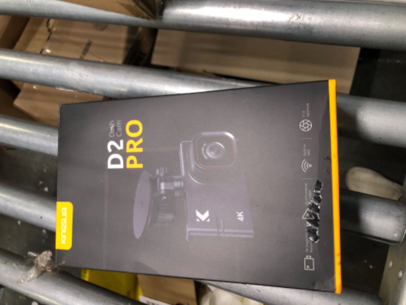 Photo 1 of 4K Dash Cam Front and Rear with WiFi - Kingslim D2 Pro 4K Front and 1080P Rear Dual Dash Cam for Cars, Car Dashboard Camera with Night Vision and Parking Monitor, 256GB Supported[Upgraded Version]