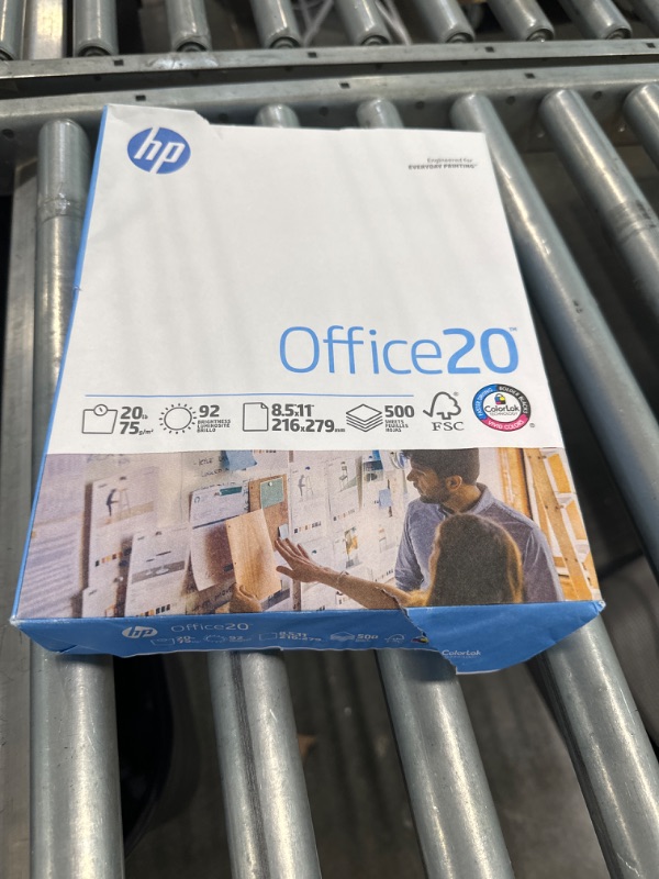 Photo 3 of HP Printer Paper | 8.5 x 11 Paper | Office 20 lb | 3 Ream Case - 1500 Sheets | 92 Bright | Made in USA - FSC Certified | 112090C 3 Ream | 1500 Sheets Letter (8.5 x 11)