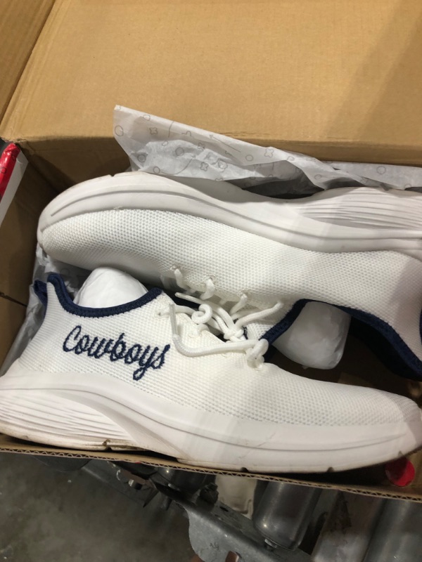 Photo 3 of FOCO Dallas Cowboys NFL Womens Midsole White Sneakers