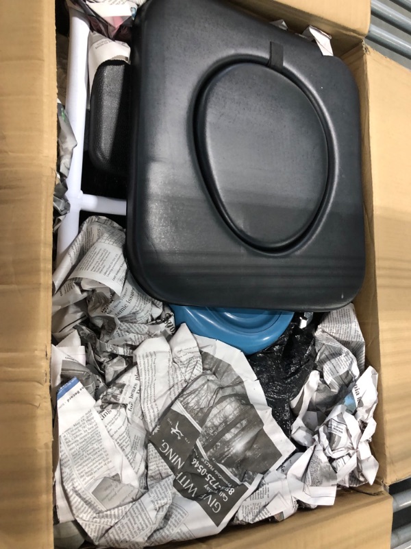 Photo 1 of Homguava Bedside Commode Wheelchair, 4 in 1 Shower Commode Chair Rolling Transport Chair Toilet with Arms for Seniors and Disabled Weight Capacity 350lbs, Black