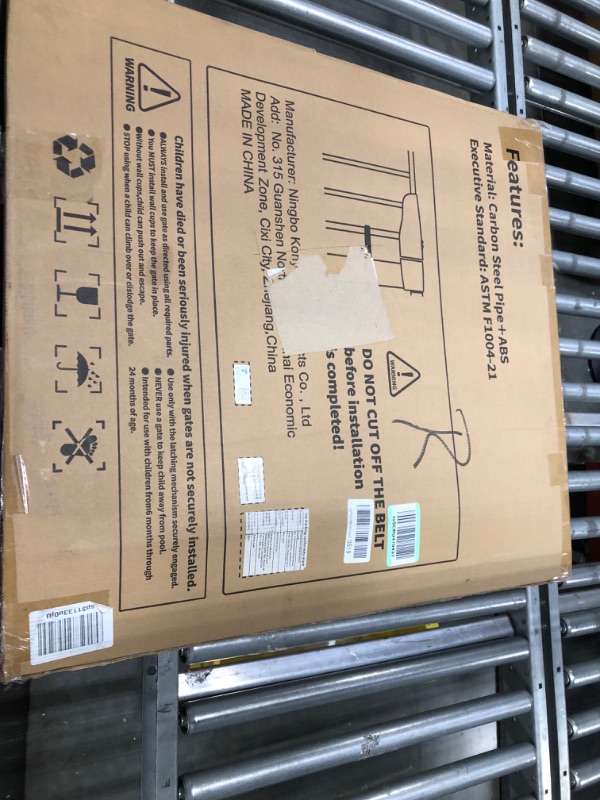 Photo 1 of Mom's Choice Awards Winner-Cumbor 29.5"-51.6" Baby Gate Extra Wide, Easy Walk Thru Dog Gate for The House, Auto Close Safety Pet Gates for Stairs, Doorways, Child Gate Includes 4 Wall Cups, Black