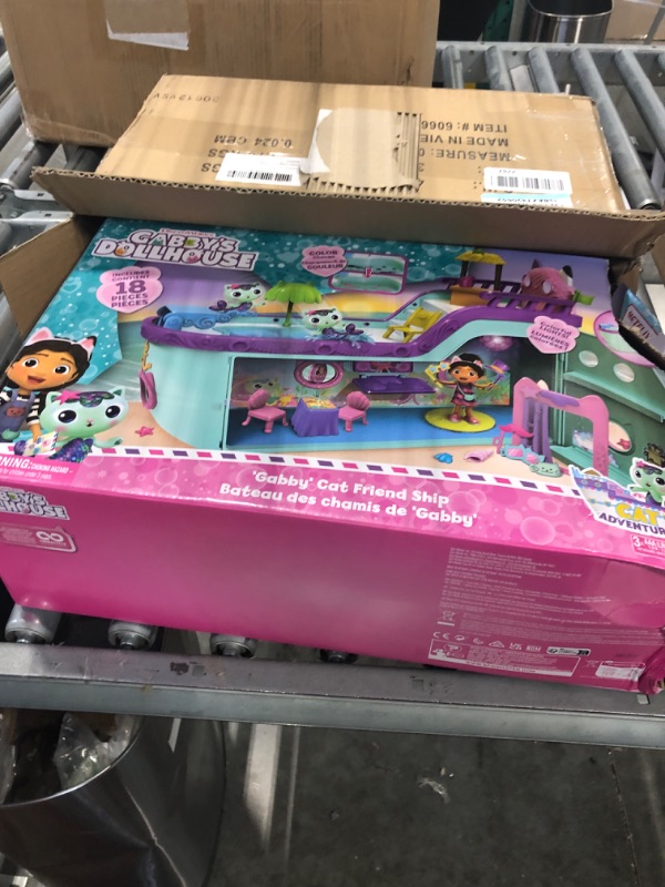 Photo 1 of Gabby's Dollhouse, Gabby Cat Friend Ship, Cruise Ship Toy with 2 Toy Figures, Surprise Toys & Dollhouse Accessories, Kids Toys for Girls & Boys 3+