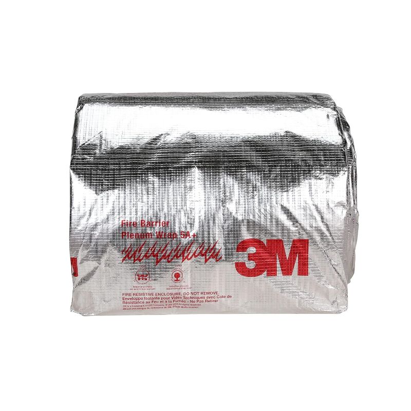 Photo 1 of 3M Fire Barrier Plenum Wrap 5A+,1/2 in x 24 in x 50 ft & OOK 50143 Solid Utility Wire,1 Pack,Silver